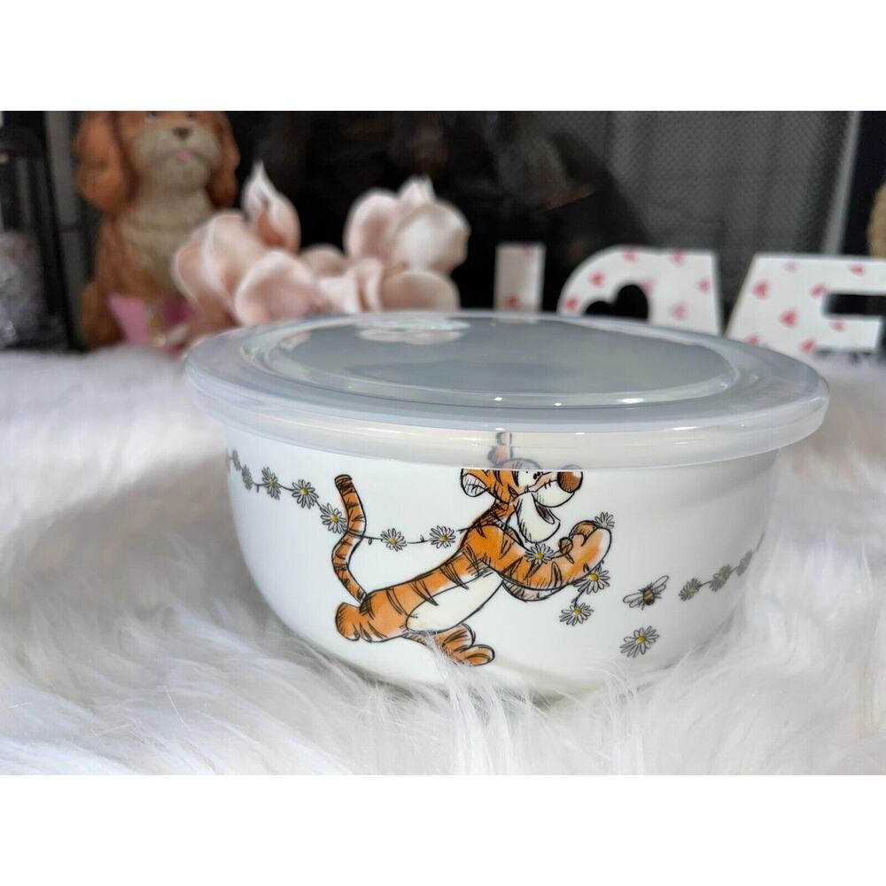 Disney Winnie The Pooh & Friends Tiger Daisy Chain Bowls Storage Container New